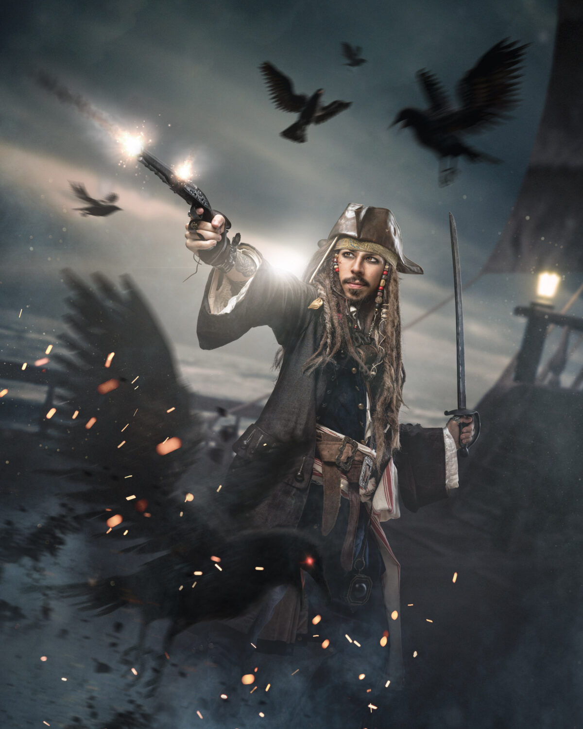 Meier & Kamer Bildmontage Composing Jack Sparrow